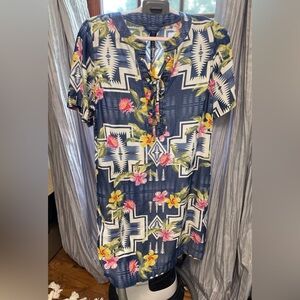 Tommy Bahama Dress. Aztec shift dress